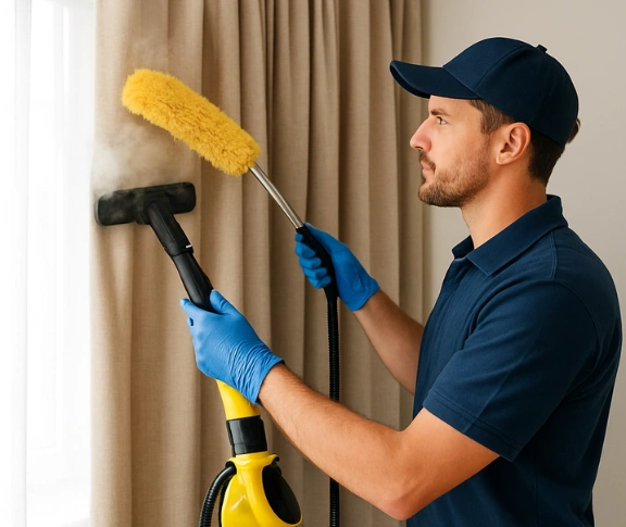 Trusted drapes cleaning technician Matty Curtain Cleaning north-booval QLD