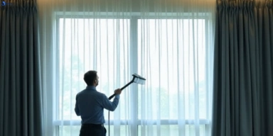 Commercial drapes cleaning service north-booval hotels offices